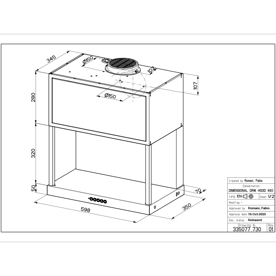Napa Faber Modular BK Matt A60 335.0706.645