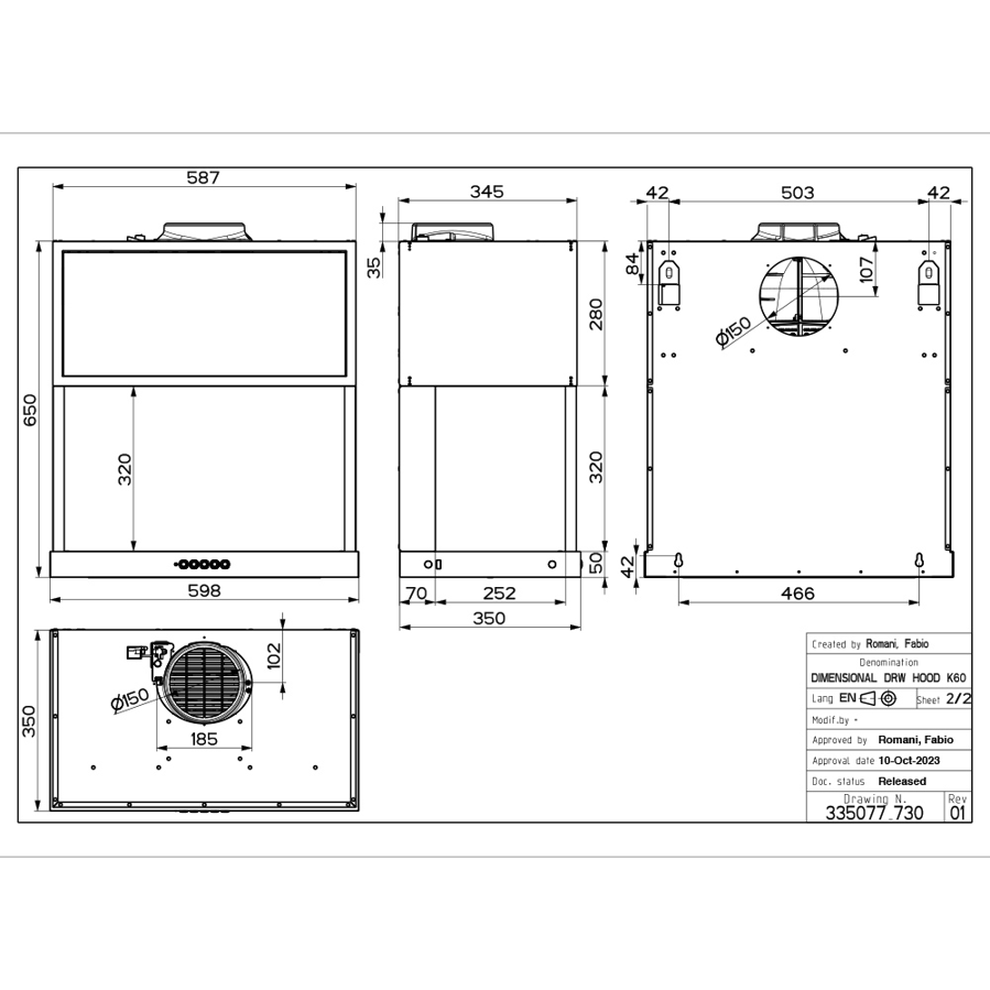 Napa Faber Modular BK Matt A60 335.0706.645