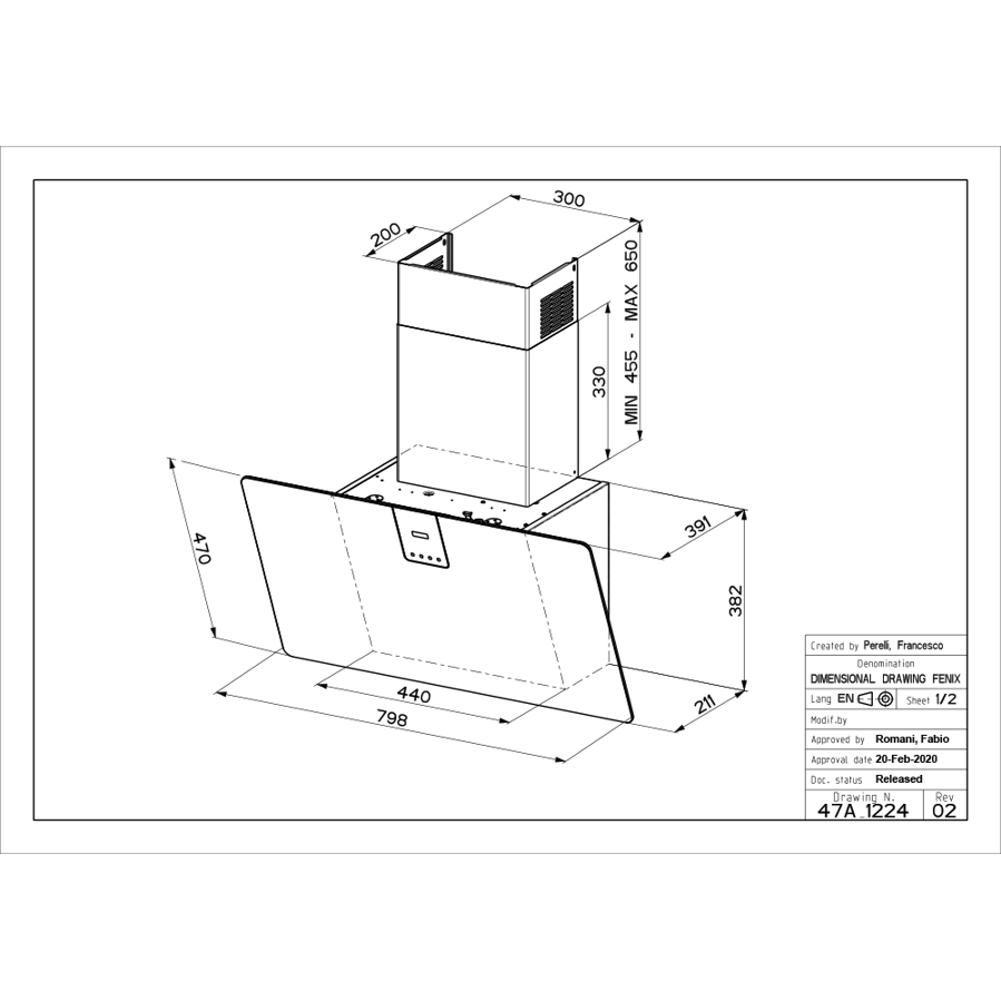 Napa Faber Soft Edge Grigio Londra A80 330.0597.527
