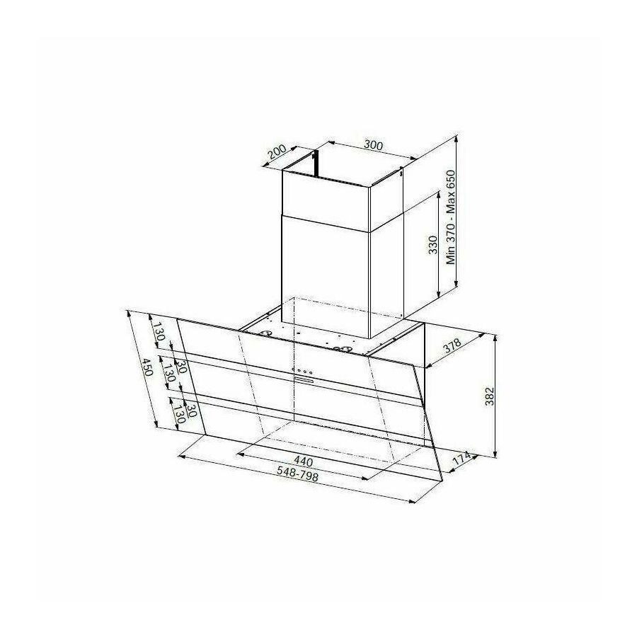 Napa Faber Steelmax EV8 BK/X A55 (730m3/h)