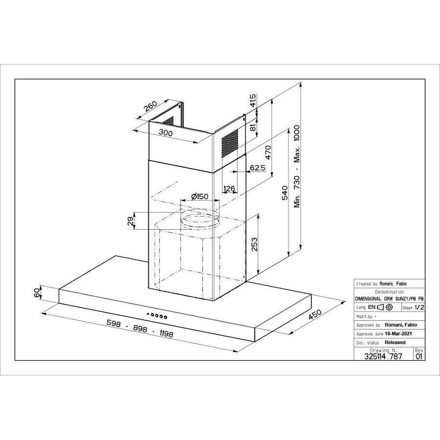 Napa Faber Stilo Smart X A60 325.0615.633