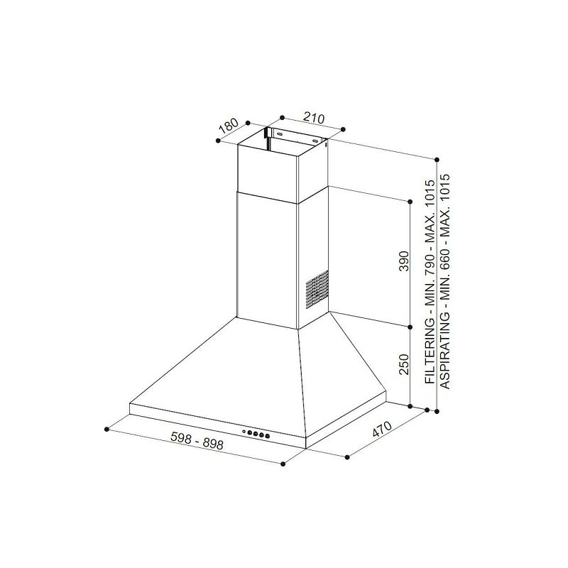 Napa Faber Strip Smart EV8 LED X A90 (740m3/h)