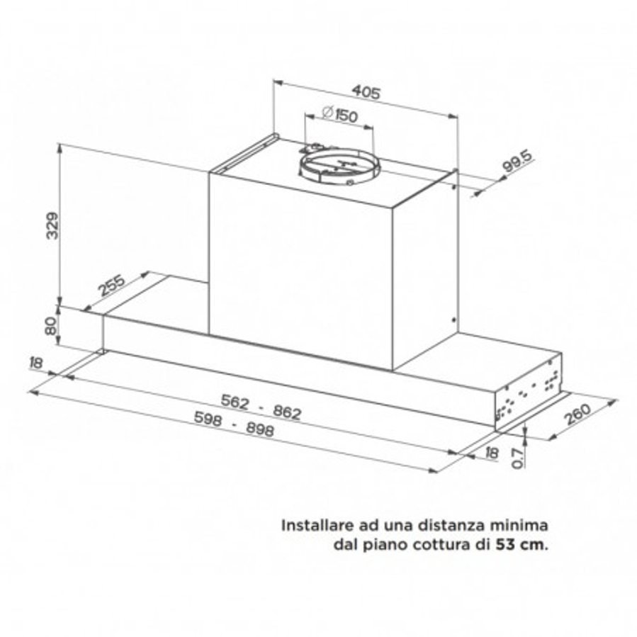 Napa Faber Ultra Slim X KL A60 305.0655.735