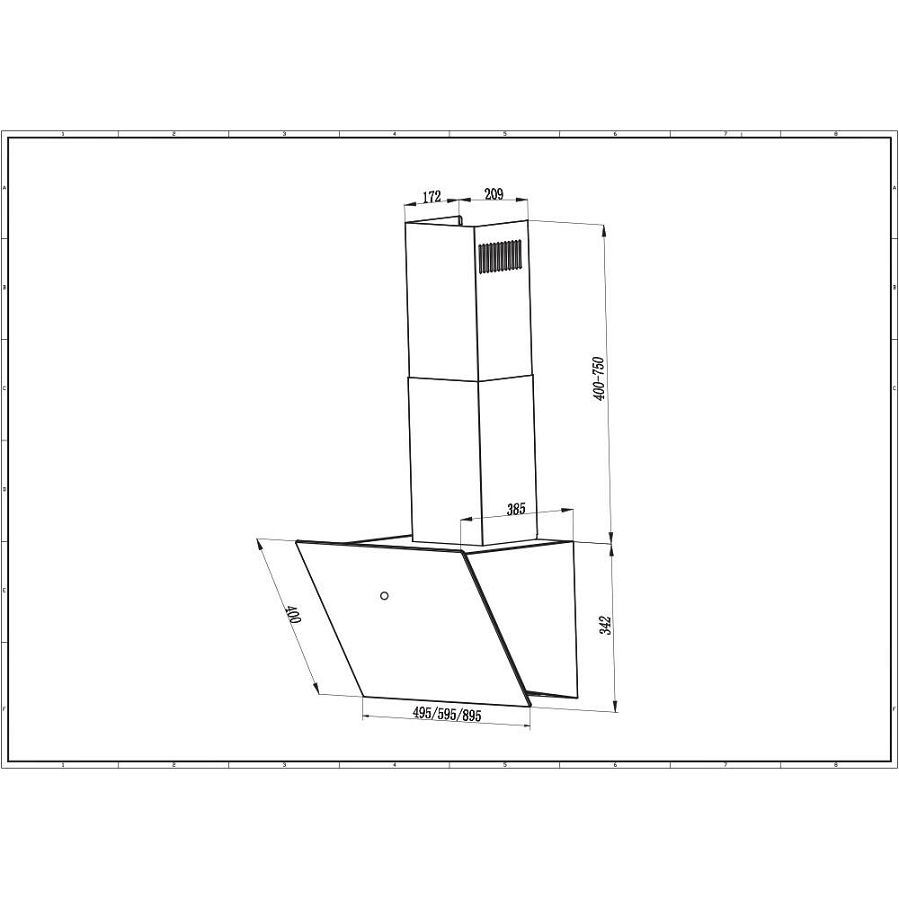 Napa Faber VRT BK A90 2LS (580m3/h) 330.0567.492