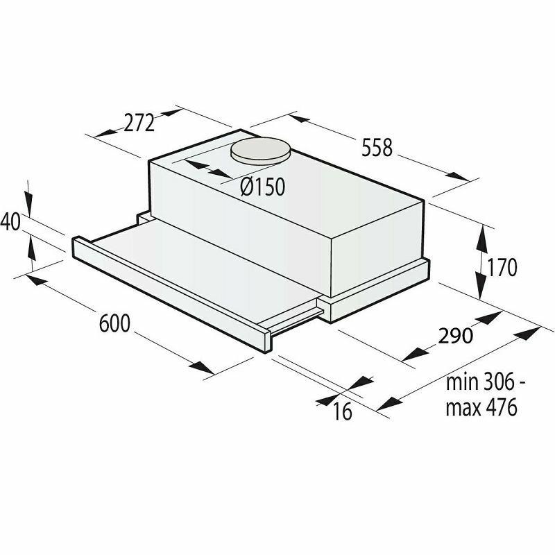 Napa Gorenje TH60E3W (350m3/h)