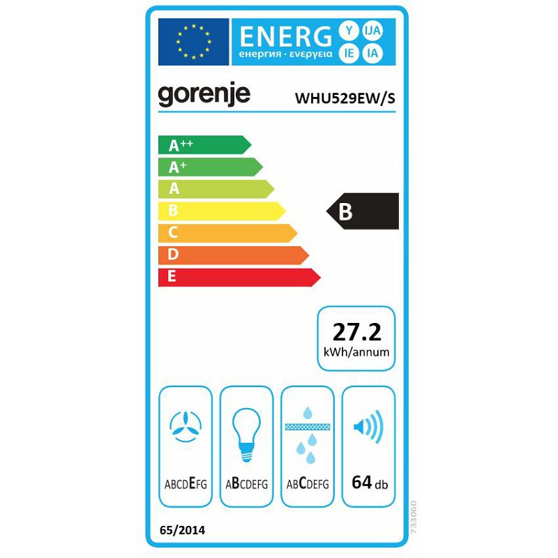 Napa Gorenje WHU529EW/S (194m3/h)