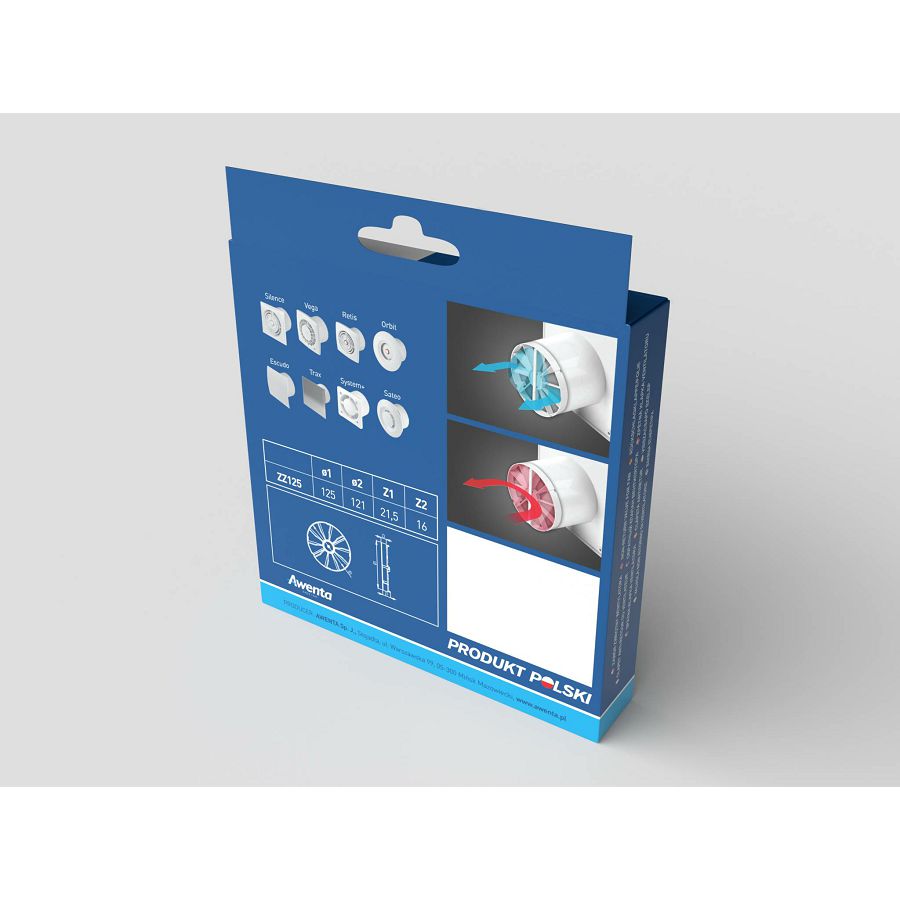 Nepovratni ventil za ventilator Awenta ZZ125