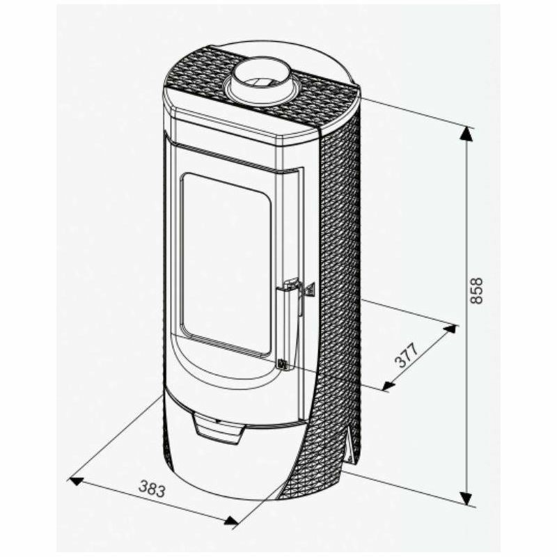 Peć Plamen Tara crna