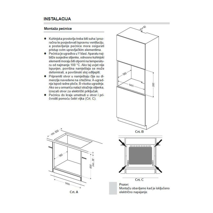 Pećnica Amica BOC4210