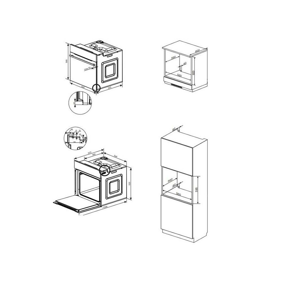 Pećnica Amica ED3759B FINE DESIGN