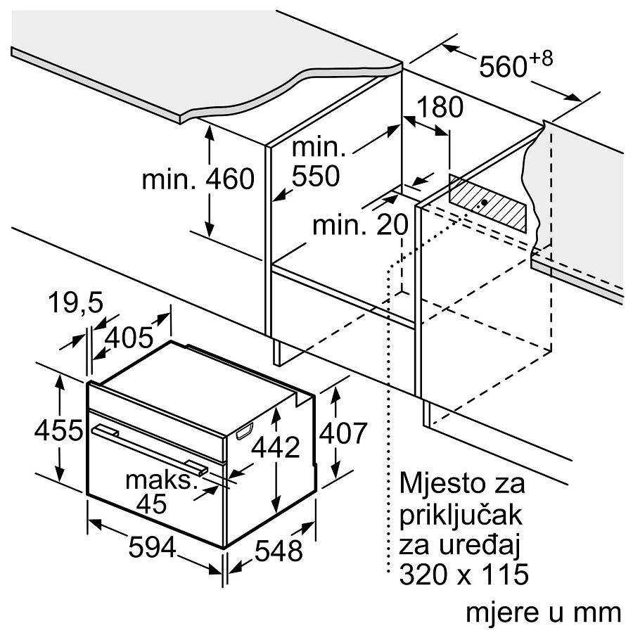 Pećnica s mikrovalnom Bosch CMG7361B1
