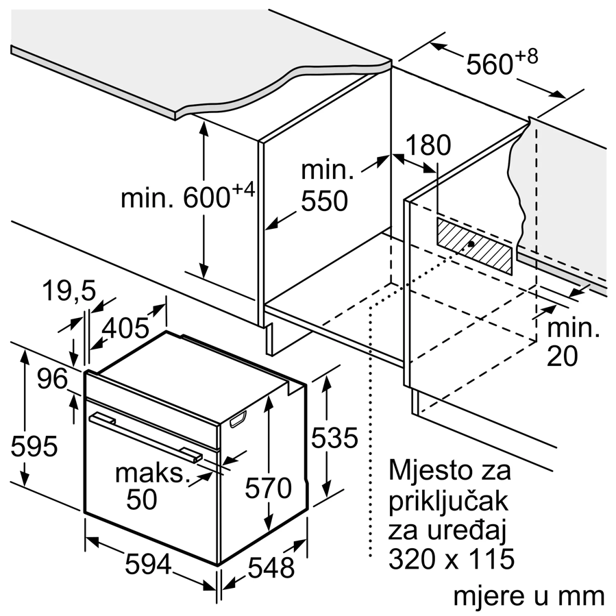 Pećnica Bosch HBA572EM3 AirFry MatBlack