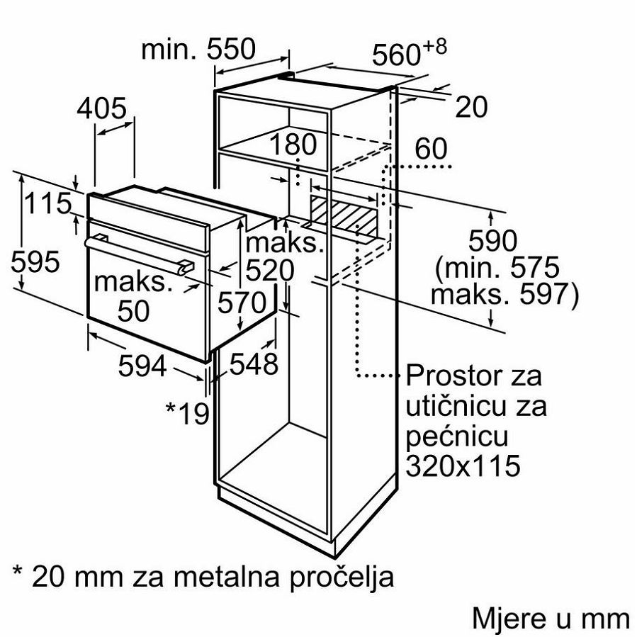 Pećnica Bosch HBF114BS1