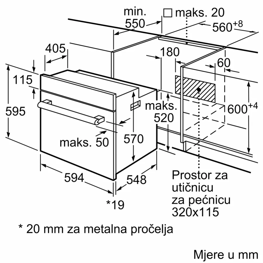 Pećnica Bosch HBF133BA1