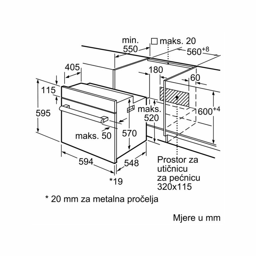 Pećnica Bosch HBF133BR0