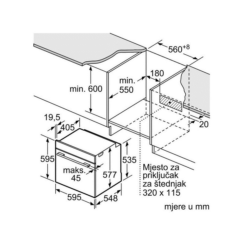 Pećnica Bosch HBG675BS1