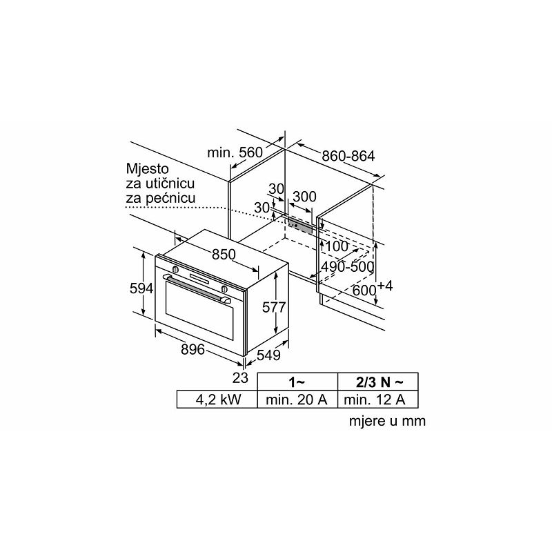 Pećnica Bosch VBD5780S0 - 90cm