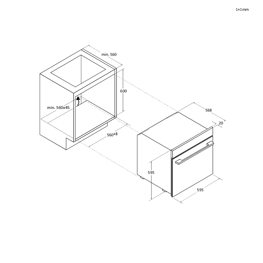 Pećnica Candy CA6NP5B3YTX AirFry WiFi