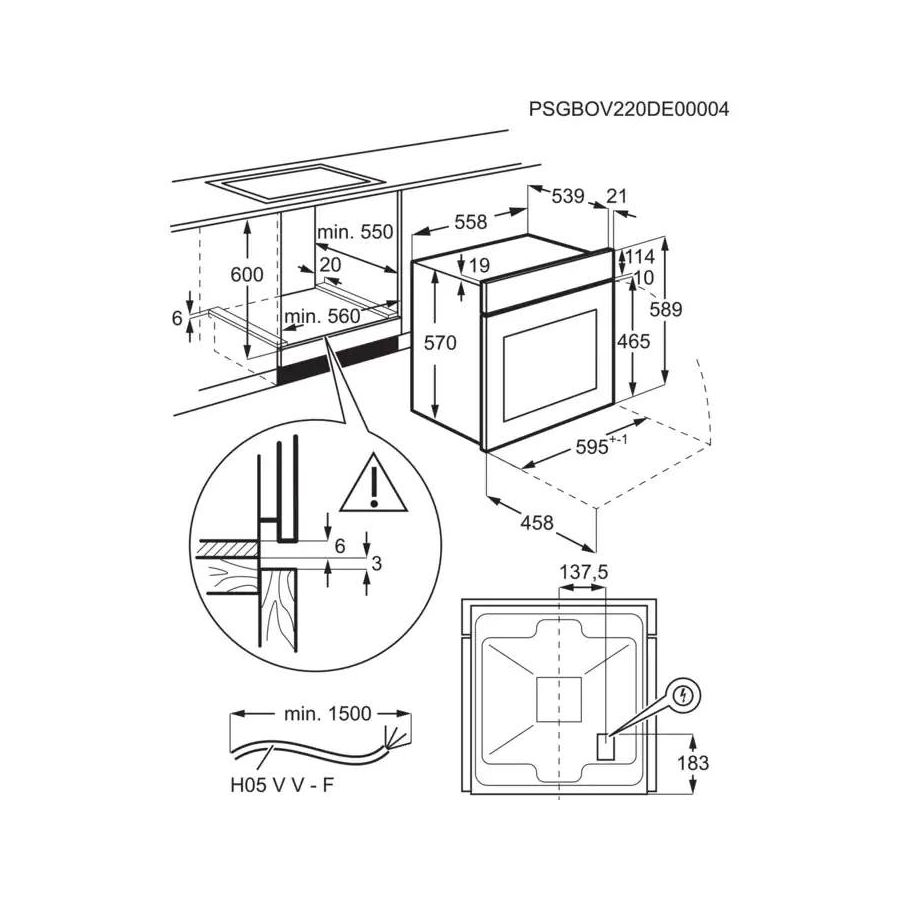 Pećnica Electrolux EOF3H00BX
