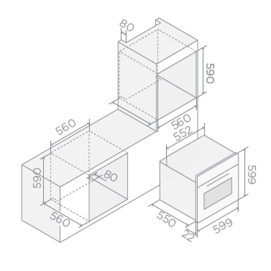 Pećnica Elica Virtus Multi 60TFT BL PRF0191770A