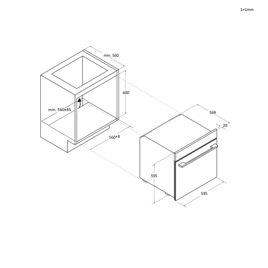 Pećnica Haier H6ID46G5SYTB WiFi