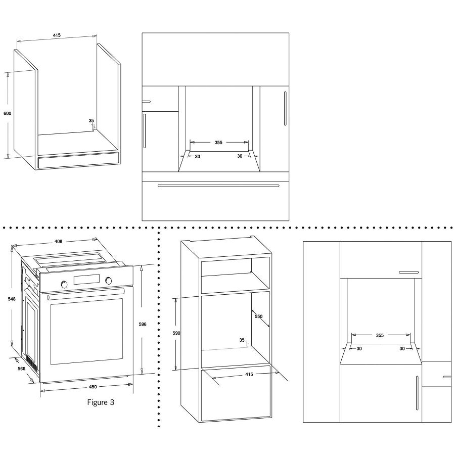 Pećnica Končar UPO60NI 45cm širine