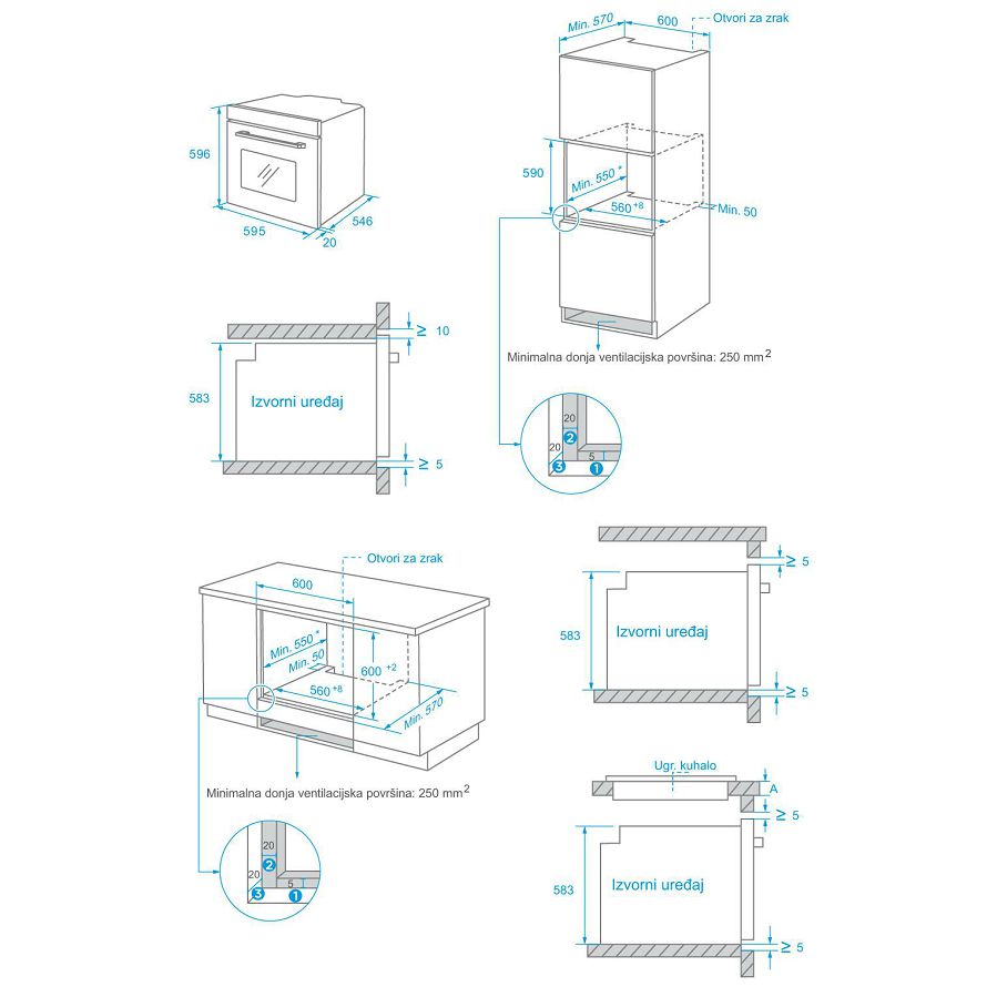 Pećnica Končar UPP7214TM Pyro