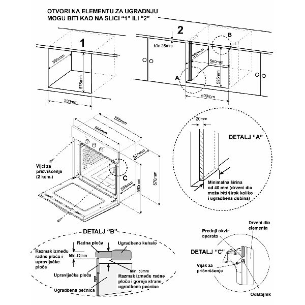 Pećnica Končar UPV659TV