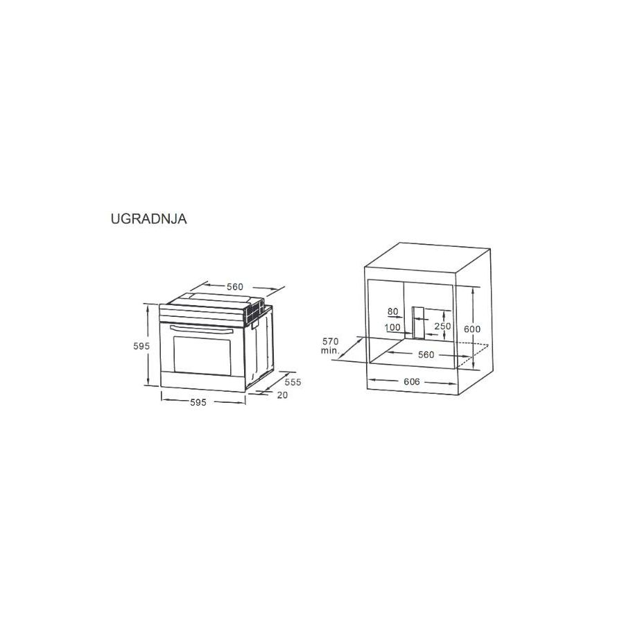 Pećnica Midea 65P90E3