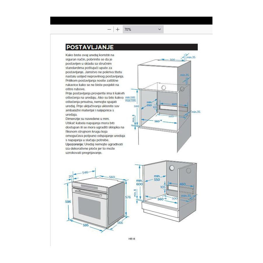 Pećnica Midea 7NM30T0B