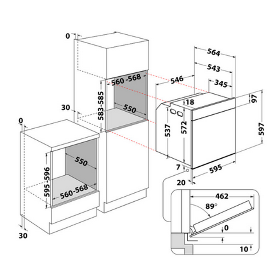 Pećnica s indukcijom Whirlpool WOI5S8PM2SWA