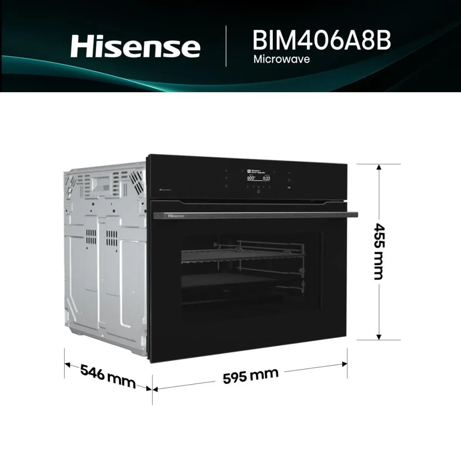 Pećnica s mikrovalnom Hisense BIM406A8B WiFi AirFry