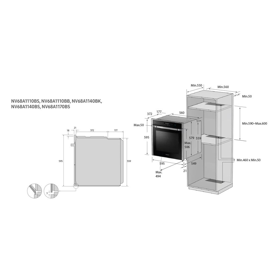 Pećnica Samsung NV68A1170BS/OL