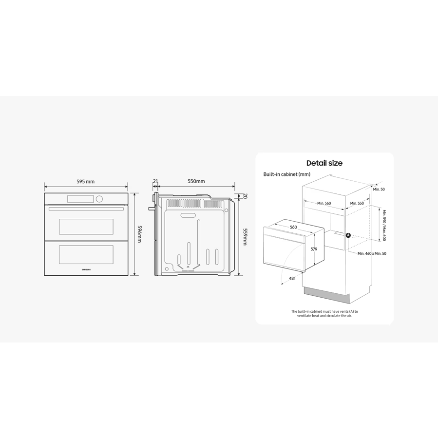 Pećnica Samsung NV7B4535YAK/U3 WiFi