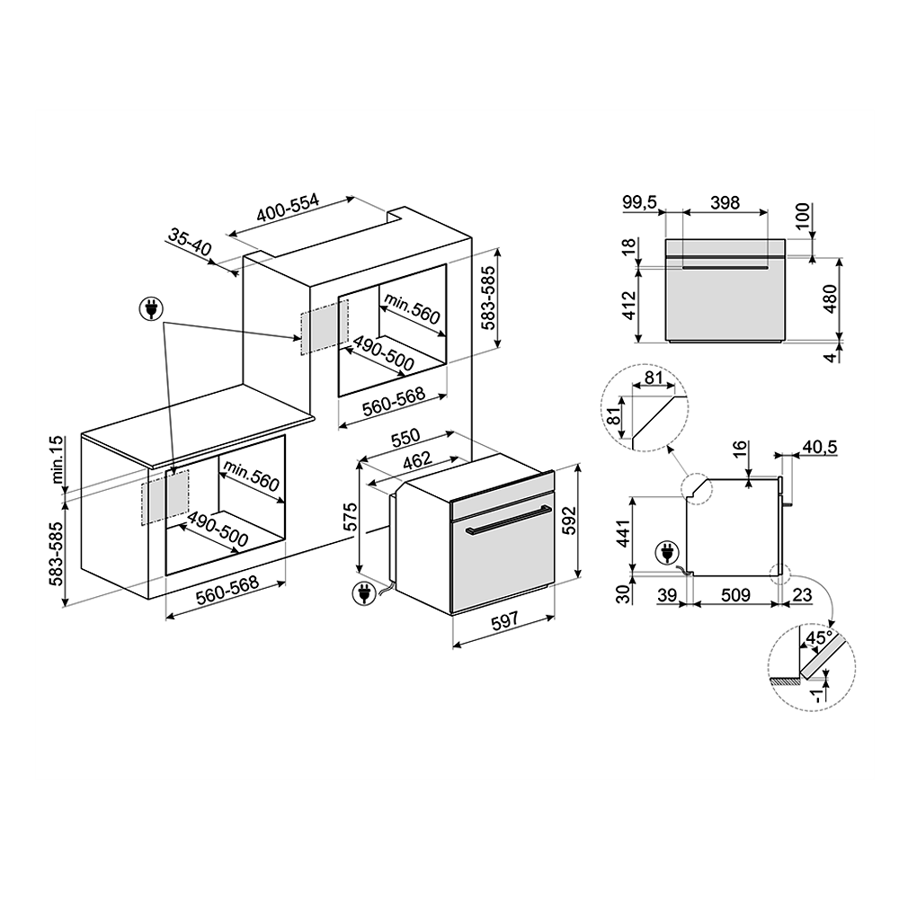 Pećnica Smeg SOP6202TB Musa AirFry