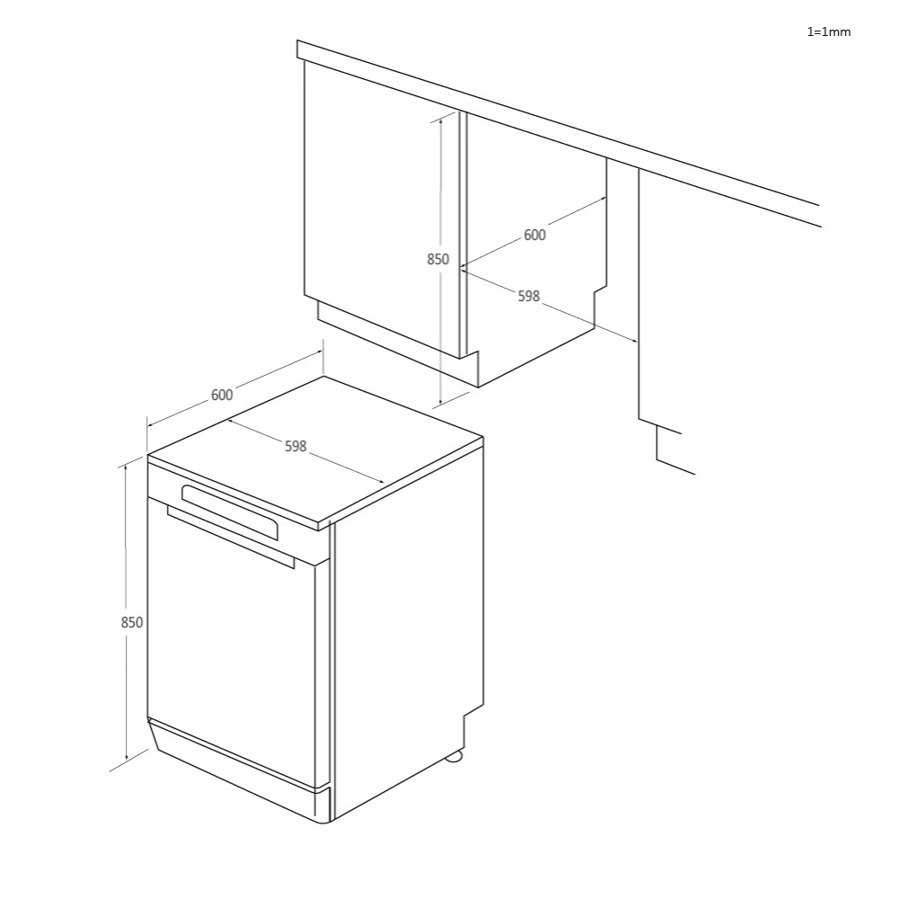 Perilica posuđa Haier XF5C4M1X WiFi