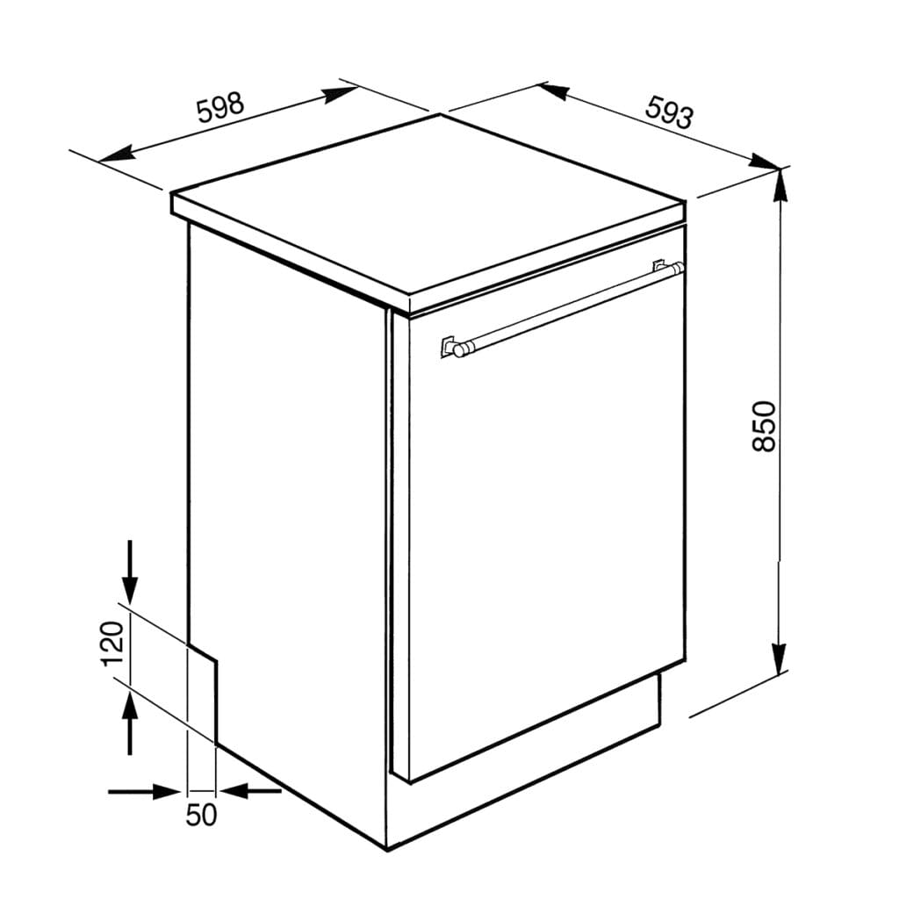 Perilica posuđa Smeg LVS345BQSTX
