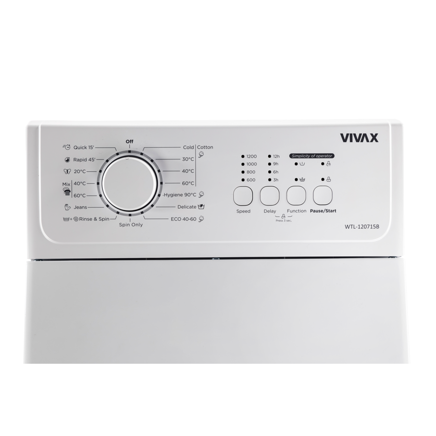 Perilica rublja Vivax WTL-120715CB