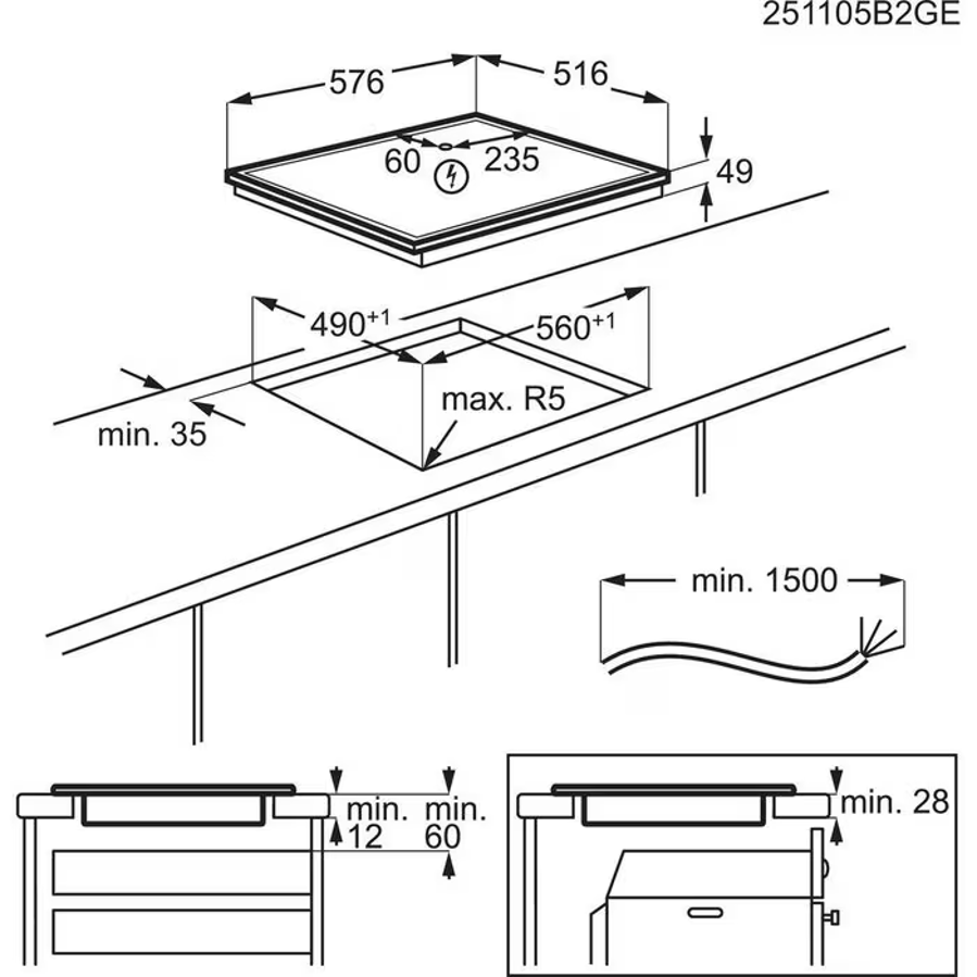 Ploča AEG TO64IA0FXB H2H
