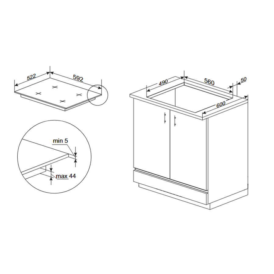 Ploča Amica PIA6540PHTUN