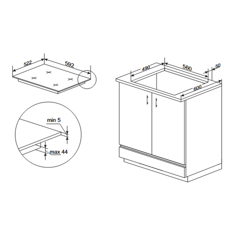 Ploča Amica PIDH6141PHTSUN 3.0