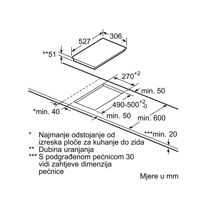 Ploča Bosch PIB375FB1E - domino - indukcija