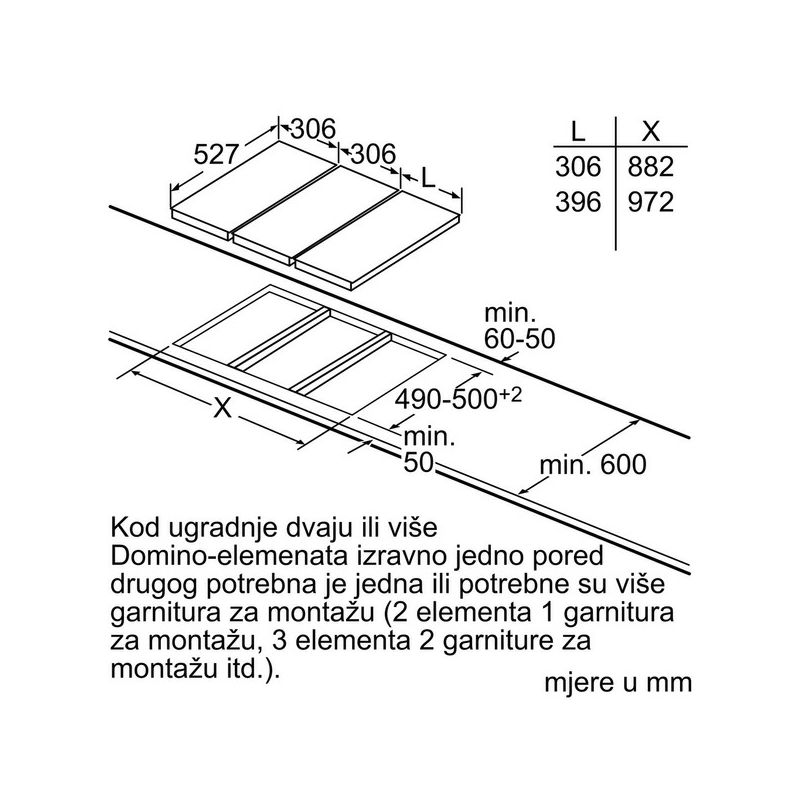 Ploča Bosch PIB375FB1E - domino - indukcija