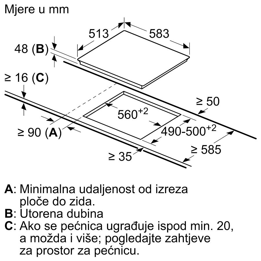 Ploča Bosch PKE645BB2E