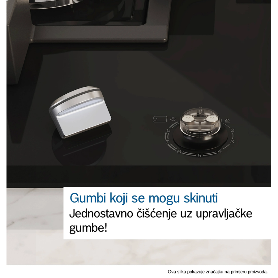 Ploča Bosch PPP6AAI40 MattBlack FlameSelect