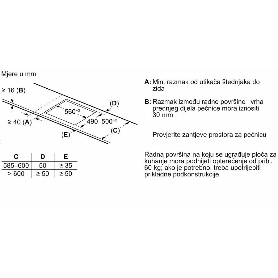 Ploča Bosch PVS61RHB1E H2H