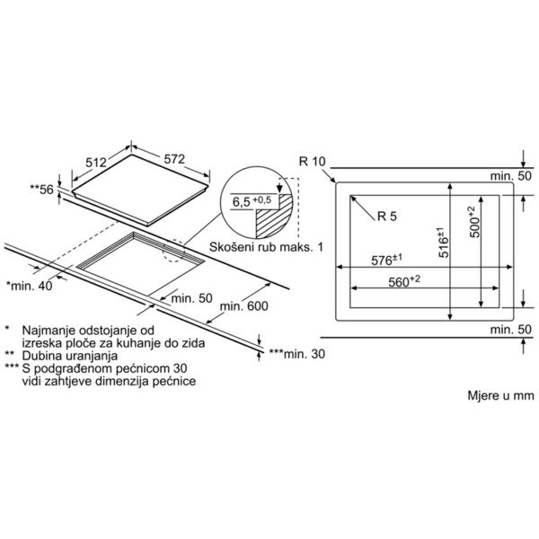 Ploča Bosch PXE601DC1E
