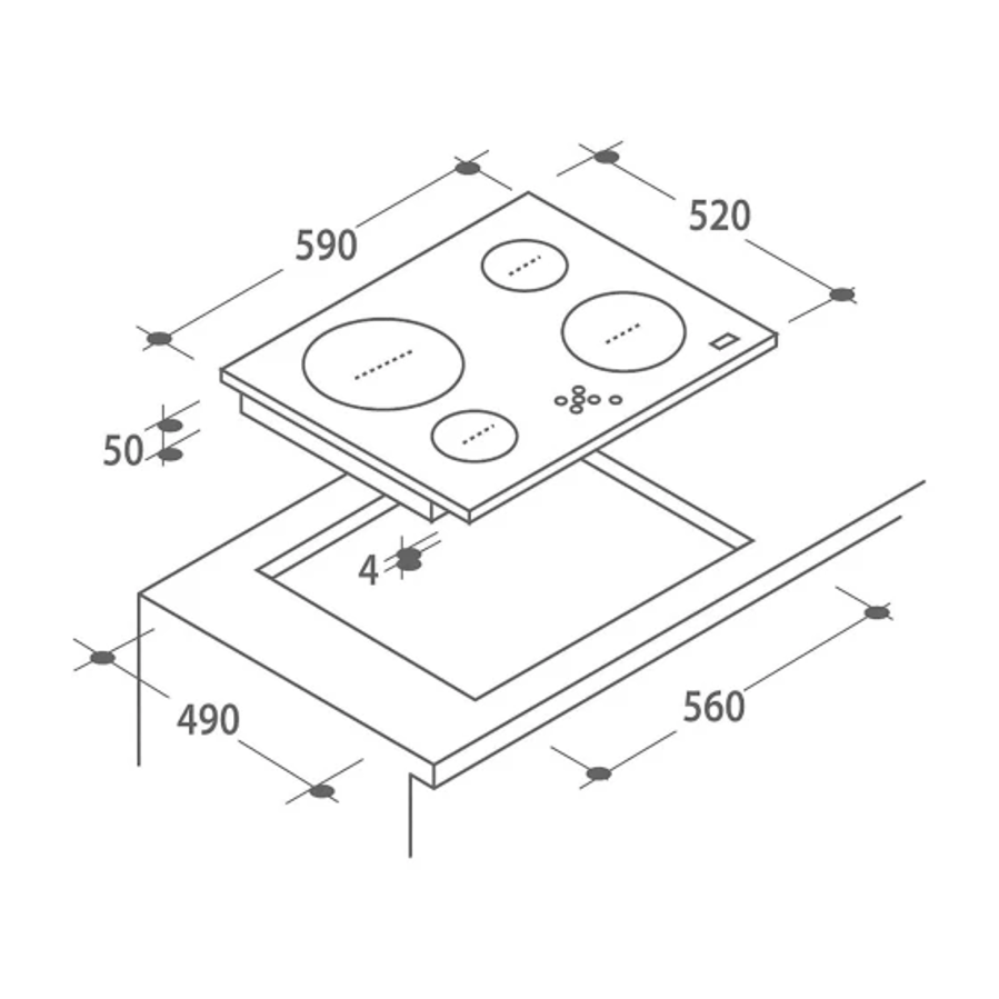 Ploča Candy CH64BVT