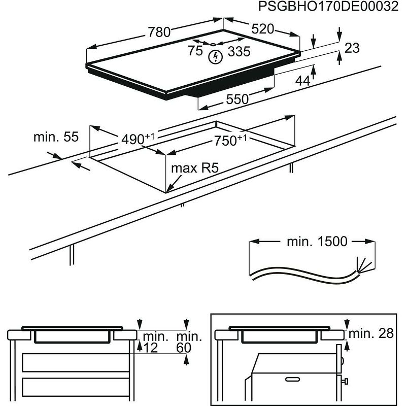 Ploča Electrolux EIV835 H2H - indukcija