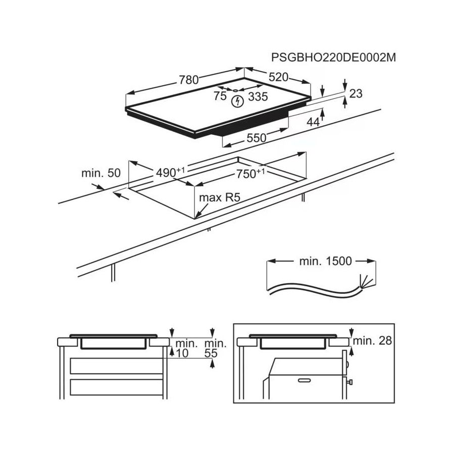 Ploča Electrolux EIV85453 H2H